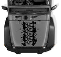 Jeep Mud Tire Spatter Tread Vinyl Decal