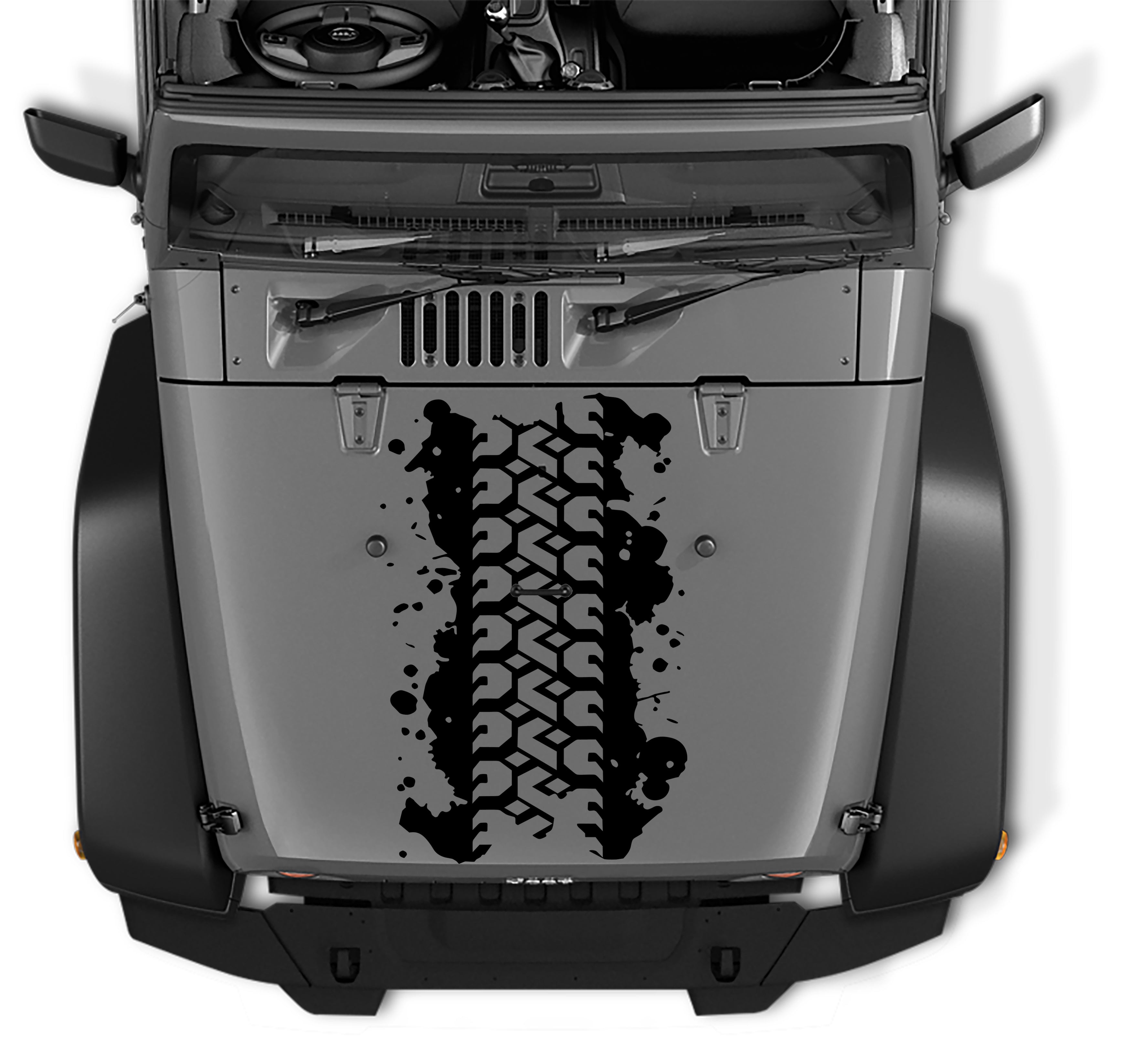 Jeep Mud Tire Spatter Tread Vinyl Decal