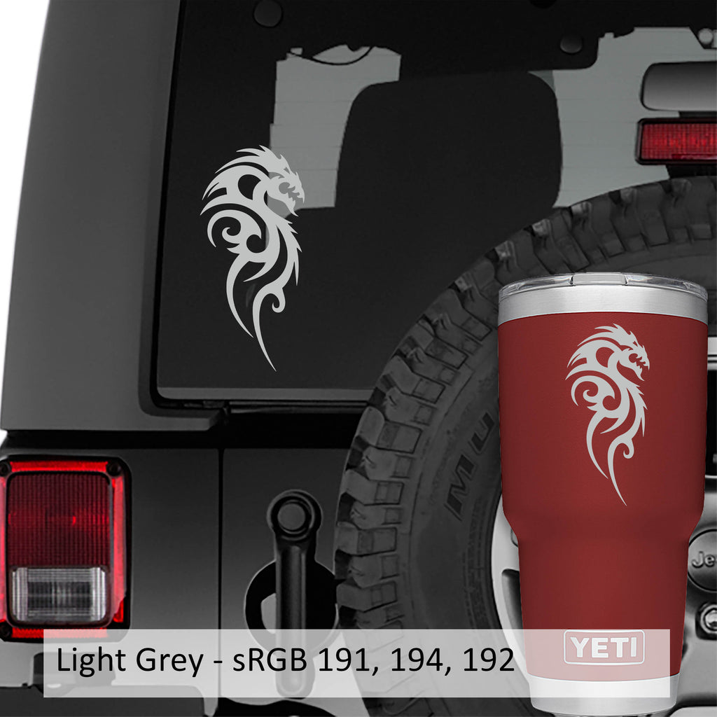 Tribal Dragon Vinyl Decal