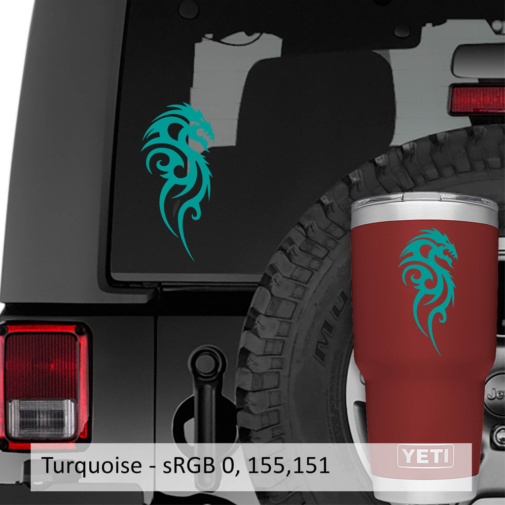 Tribal Dragon Vinyl Decal