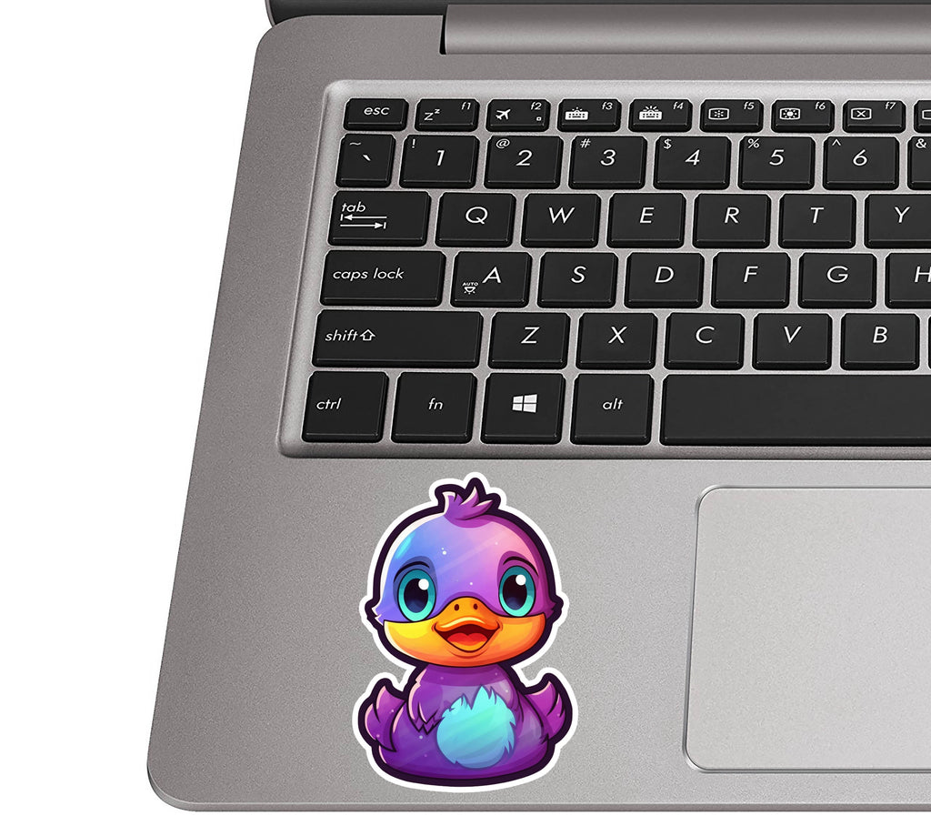 Vibrant Kawaii Rubber Duck Vinyl Sticker