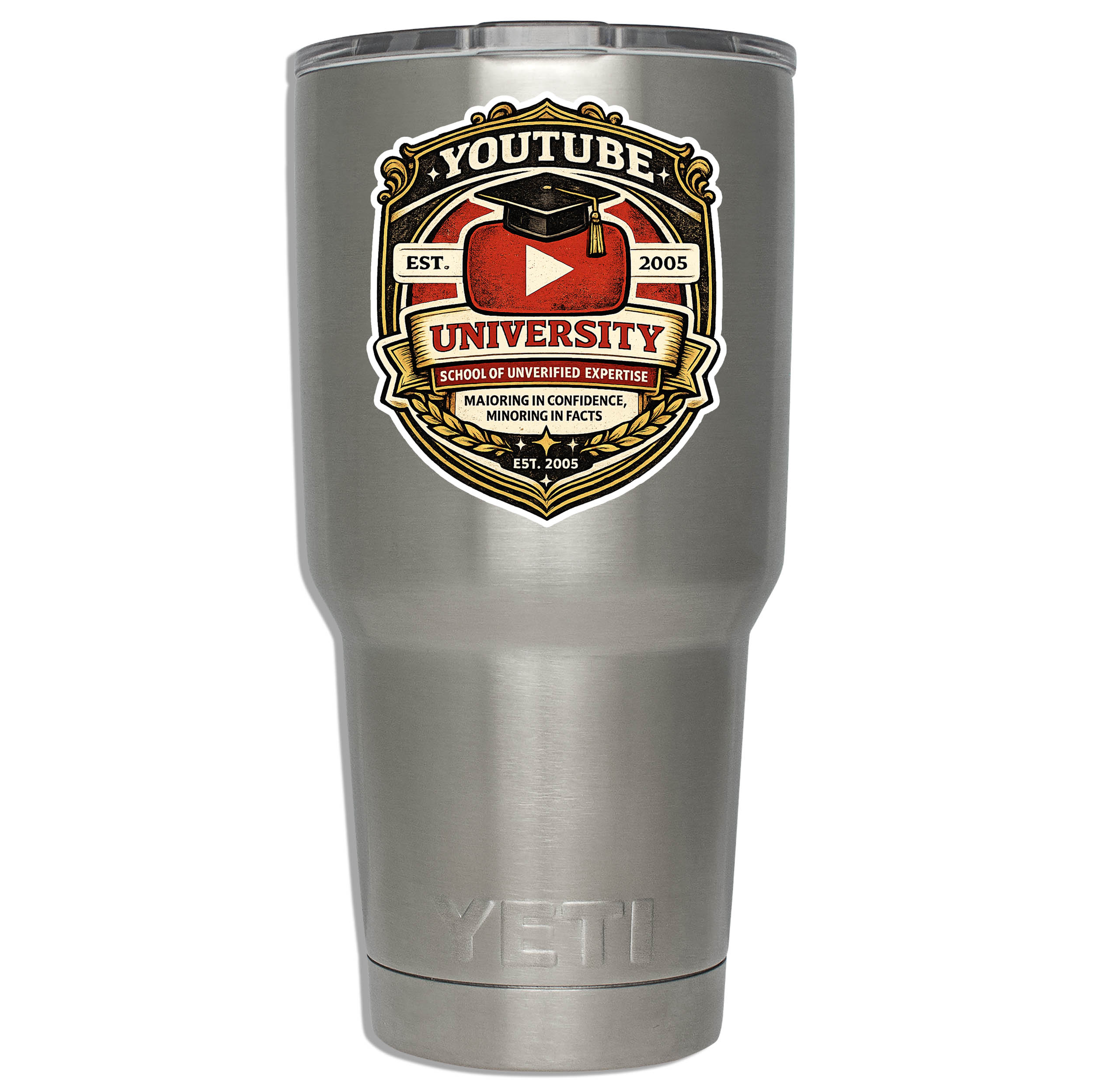 YouTube University Vinyl Sticker
